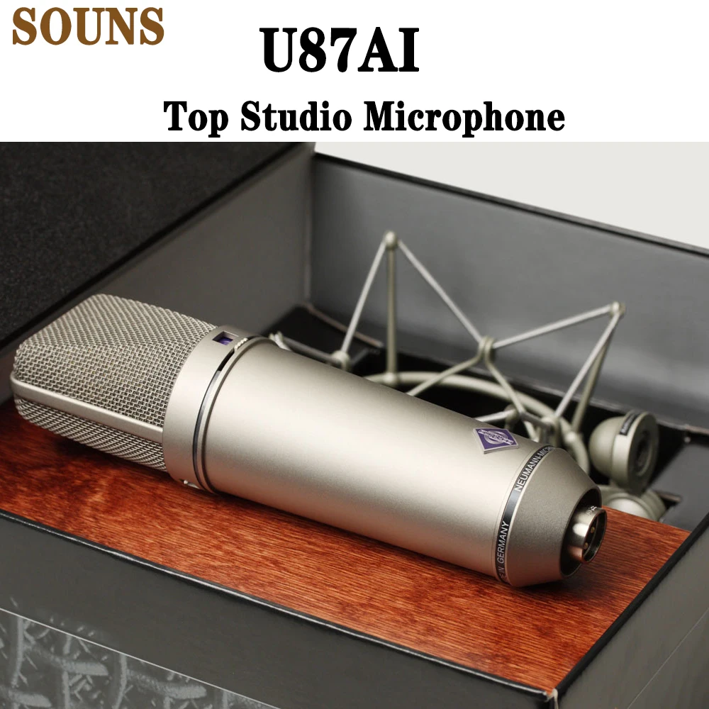 

U87AI studio microphone U87AI U67 M149 TLM103 TLM107 professional condenser mic pc gaming recording micro,u87ai with logo