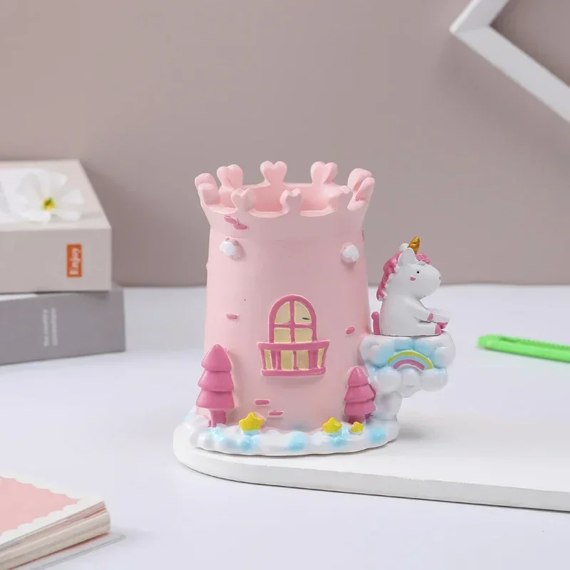 Мультяшное украшение для дома радуга фотодержатель ручной работы из смолы