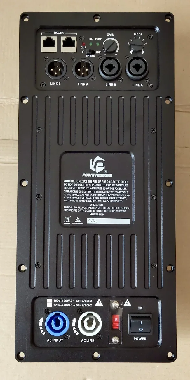 Плата усилителя мощностью 18-дюймового сабвуфера 2000 Вт и модульный усилитель 2400