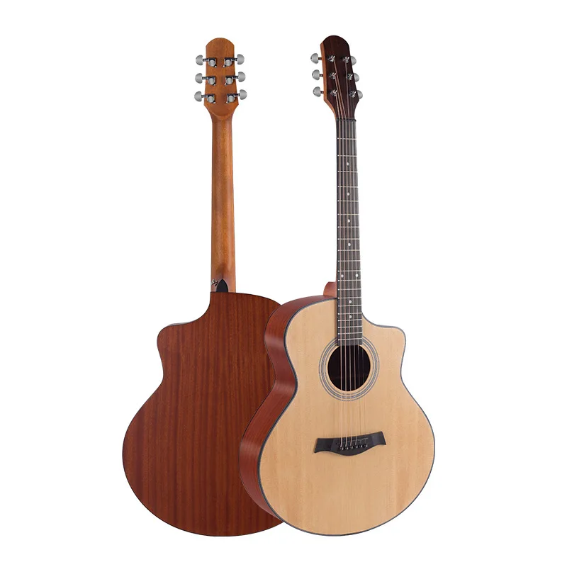 

41 Inch Guitar Brown Body Acoustic Mahogany Tenor Stylophone Musical Guitar Wood Cheap Guitarra Acustica Playing Tools EH50G