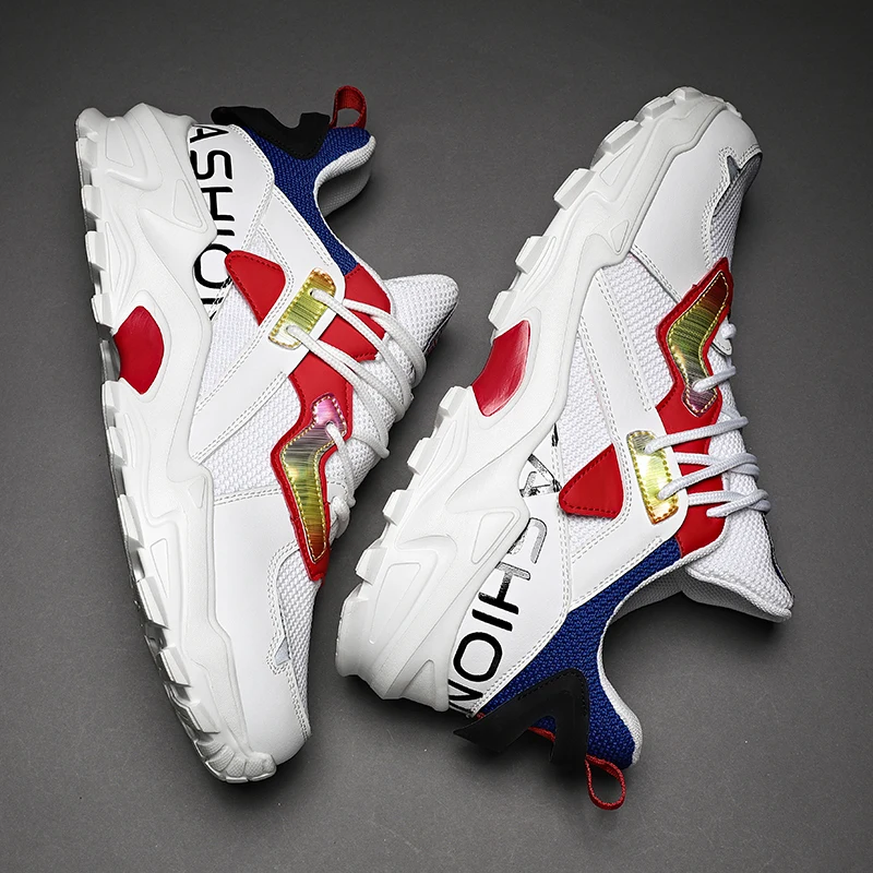

High-quality Thick-soled Wear-resistant Shoes 2022 Summer New Men Casual Shoes Fashionable and Comfortable Mesh Breathable Shoes
