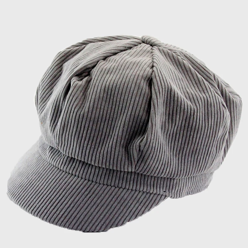 MAXSITI U Corduroy Anise Newsboy Cap Vintage Literary Women Snapback Octagonal cap Spring Autumn Leisure hat accessories | Аксессуары