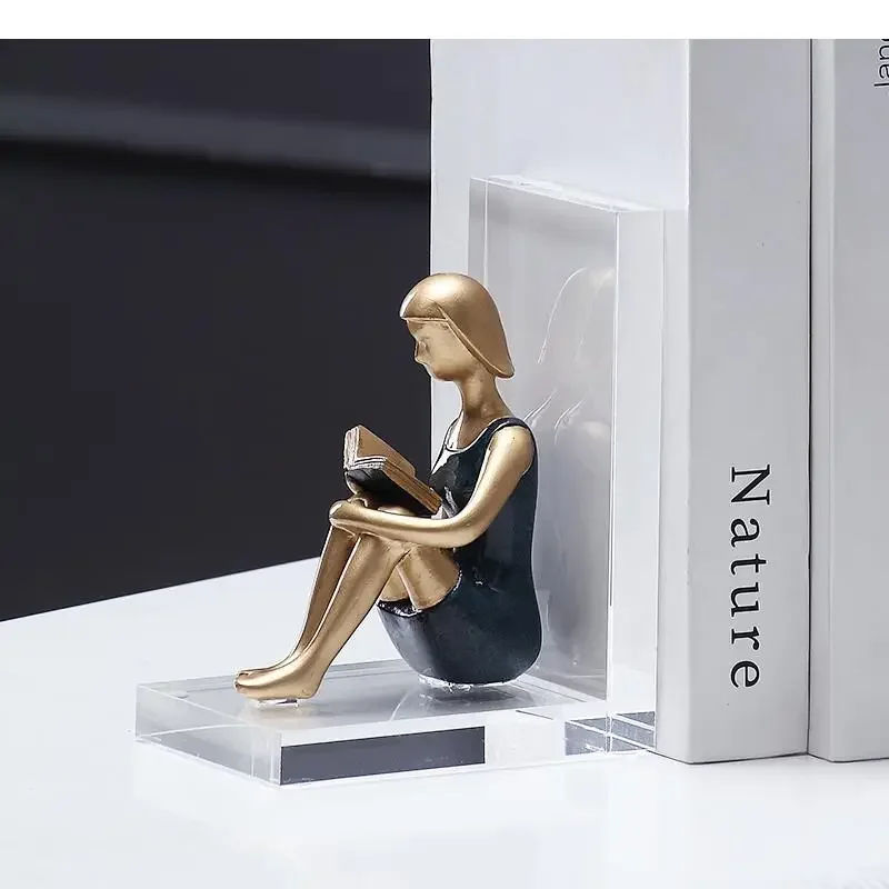 Креативная прозрачная акриловая стойка для чтения из смолы перегородка книг