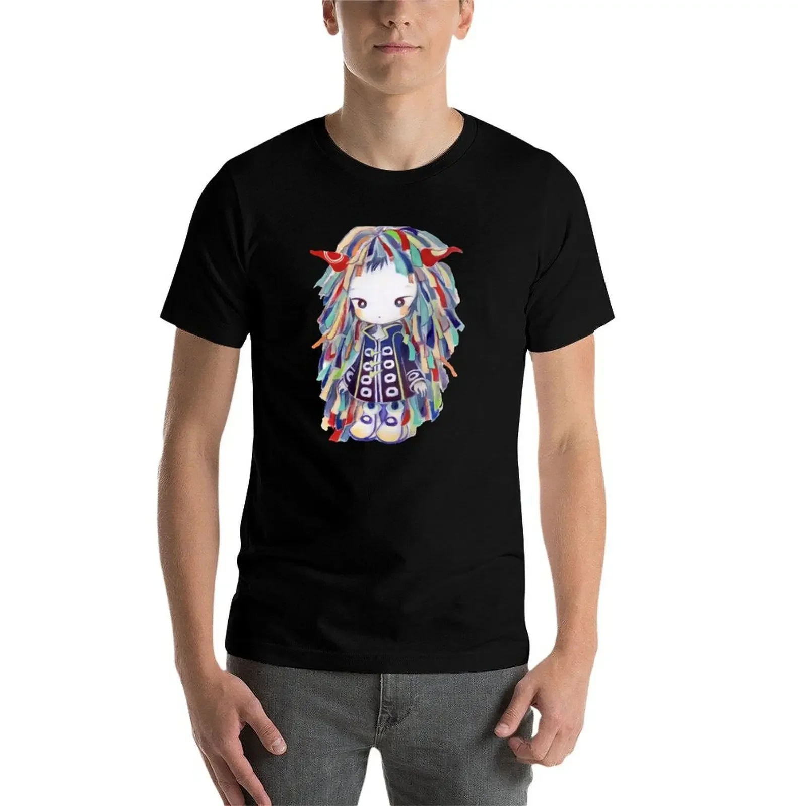 Kikuo мужская футболка голубая хлопковая