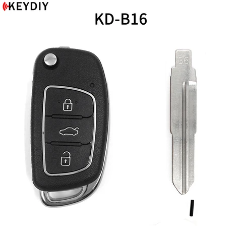 KEYDIY KD B16 Автомобильный ключ для Hyundai KD900/KD-X2/KD мини-программатор серии B пульт дистанционного управления с 33 #/36 #/50 #/77 # Blade