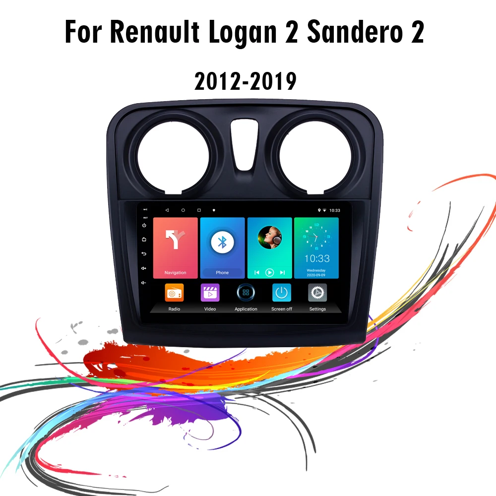 

Eastereggs 2 Din 9" Car Multimedia Player For Renault Dacia Sandero Android 2012-2017 WIFI FM GPS Navigation Head Unit Stereo