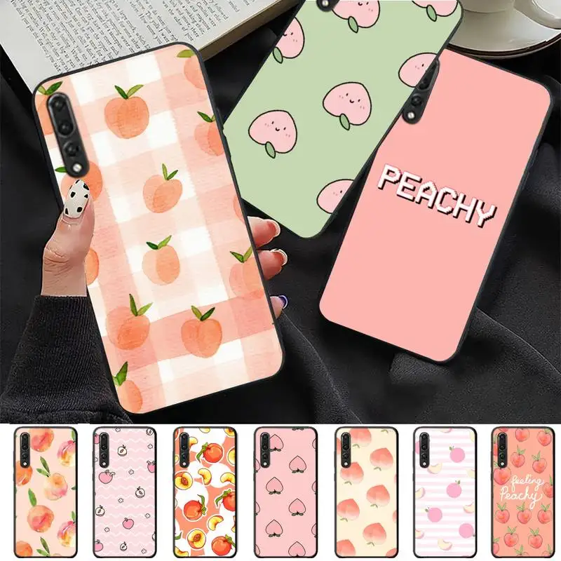 

Fruit Peach Phone Case for Huawei P30 40 20 10 8 9 lite pro plus Psmart2019