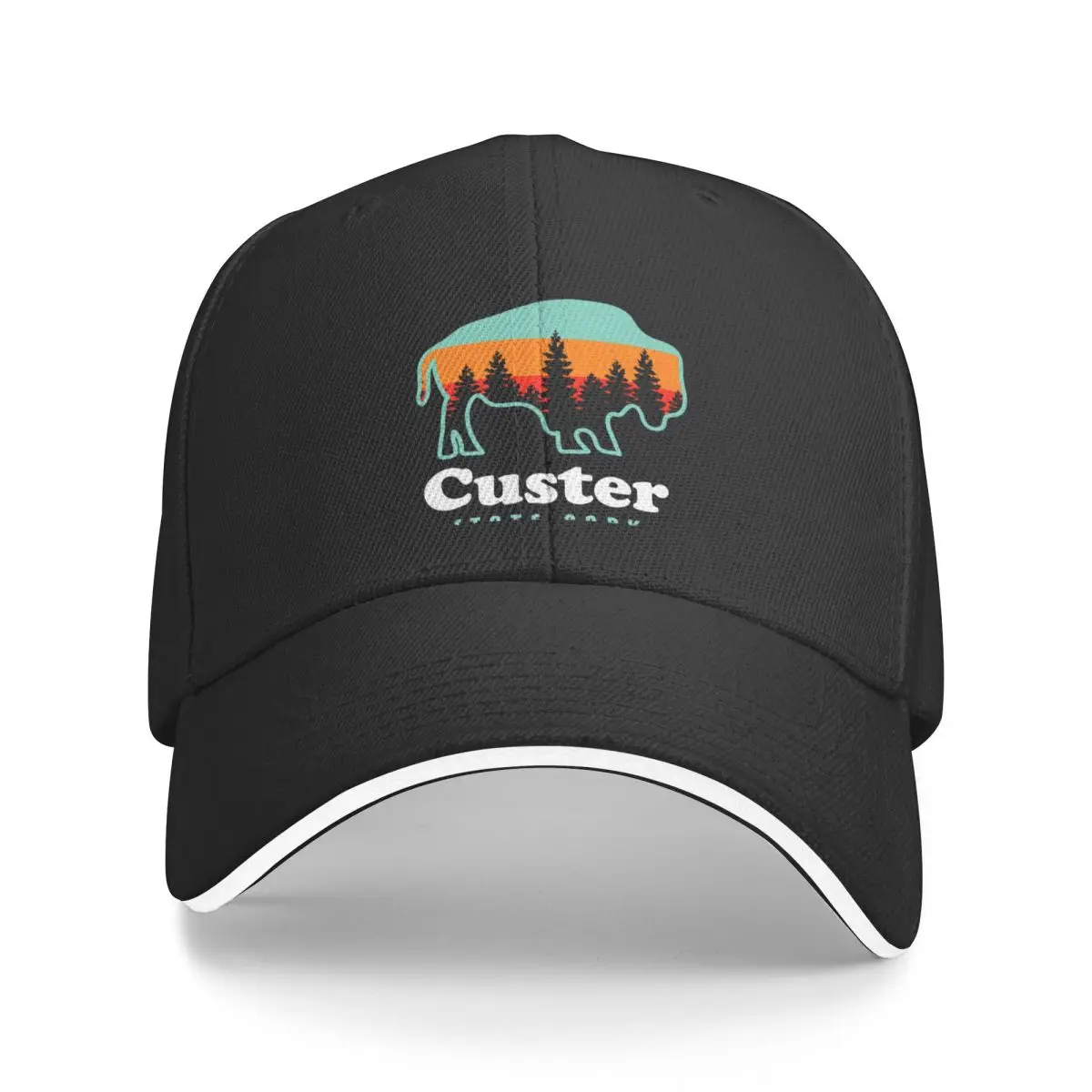 Бейсбольная кепка Custer State Park Bison South Dakota шляпа Snap Back забавная в стиле вестерн