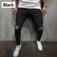 mens casual trousers autumn elastic jeans for boys breathable straight linen pants man fashion all match streetwear male