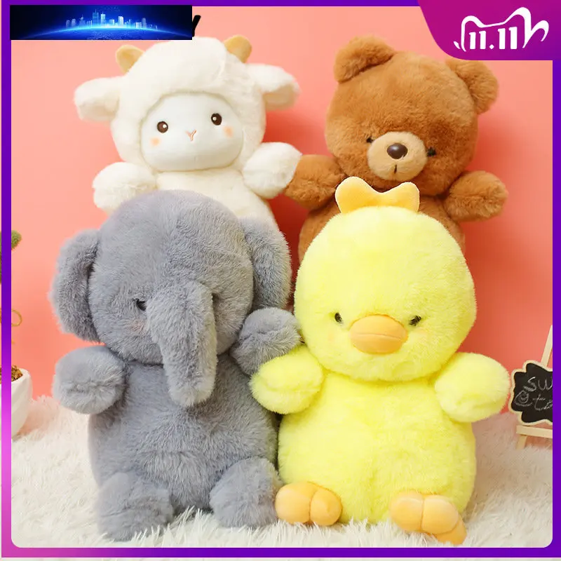 

Lion Elephant Giraffe Monkey Stuffed Plush Doll Jungle Series Stuffed Animals Toys for Kids Kawaii Baby Children Gifts