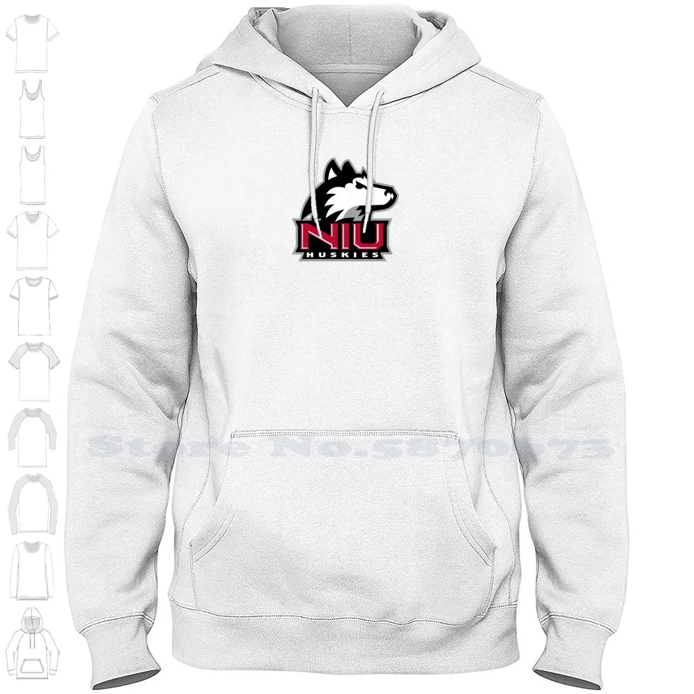 

Northern Illinois Huskies Logo Casual Clothing Sweatshirt Printed Logo Graphic Hoodie