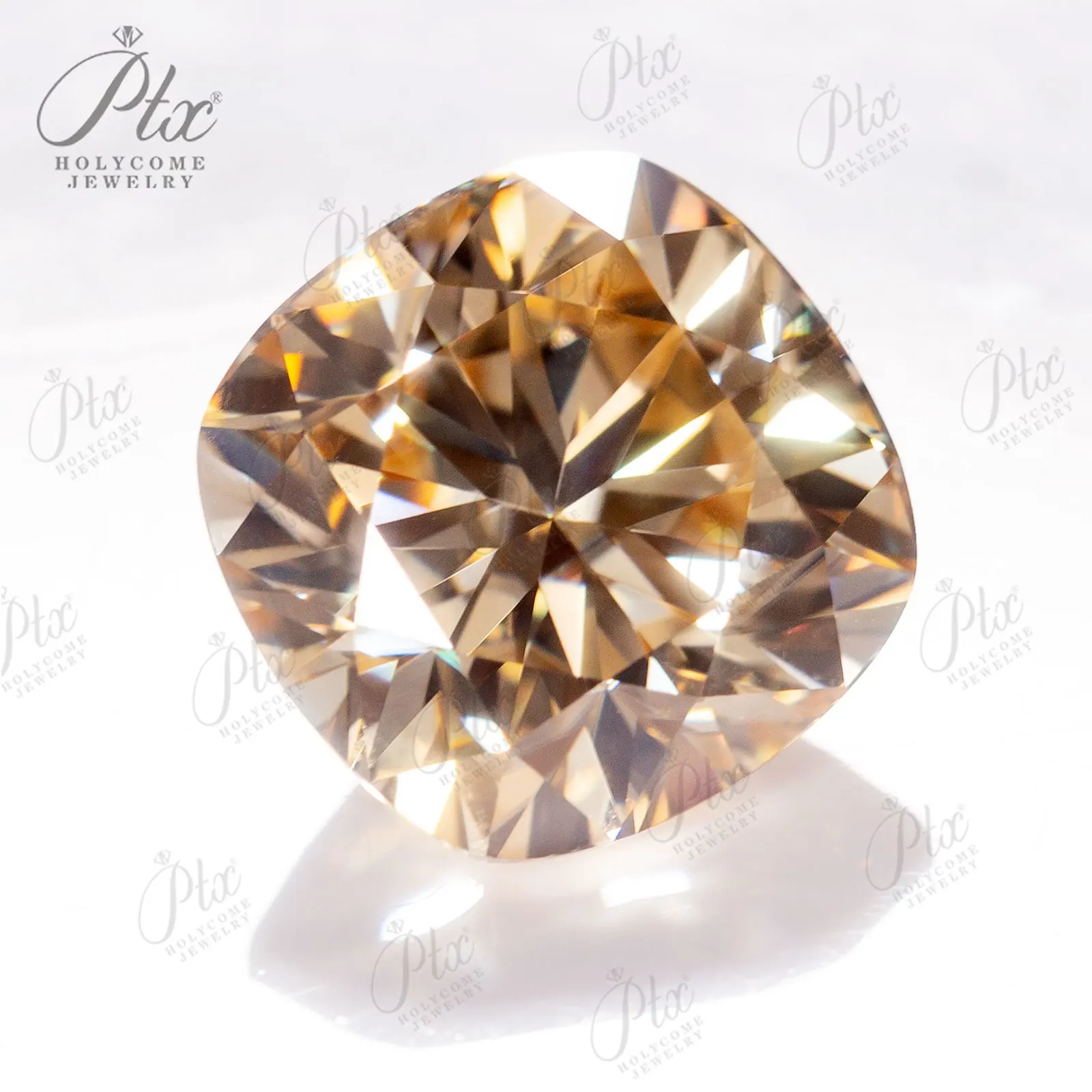 Муассанит бусины шампань форма подушка VSS1