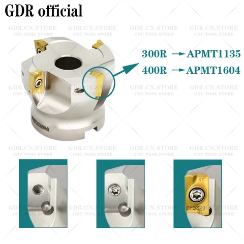 GDR 300R 400R BAP300R BAP400R Торцевая фреза для FMB FMB22 FMB27 FMB32 FMB40 Держатель инструмента APMT APMT1135 APMT1604 Вставка