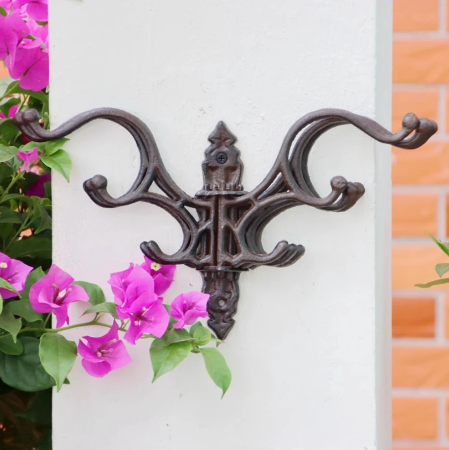 Винтажные антикварные чугунные гибкие функциональные поворотные настенные