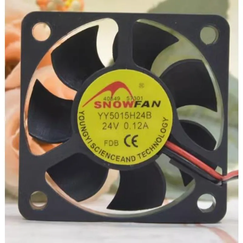 Новый вентилятор охлаждения процессора для SNOWFAN YY5015H24B 5015 5 см 24 В А, двухшариковый инвертор, воздушный вентилятор 50x50x15 мм