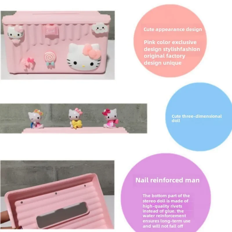 Ящик Hello Kitty для гостиной спальни коробка салфеток многофункциональный рулонный