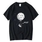 Футболка XINYI мужская повседневная, 100% хлопок, круглый вырез, короткий рукав, Забавный принт, летняя Свободная рубашка