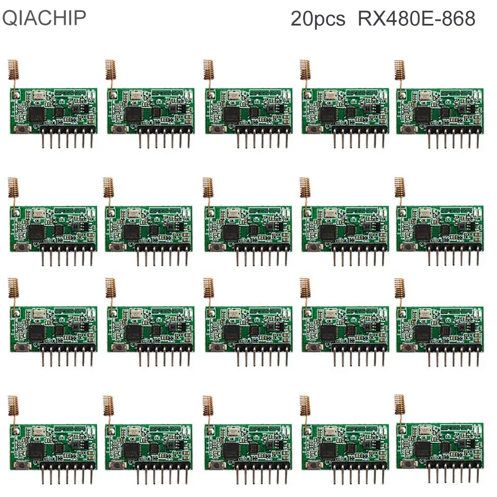 QIACHIP RF прием и передача интегрированный 868 МГц 4CH 4 кнопочный переключатель дистанционного управления для модуля Arduino Uno умный дом