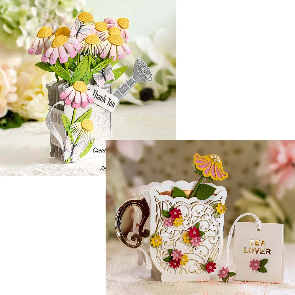 Металлические пресс-формы выдвижные для кофе и чая 2022 скрапбукинга сделай сам