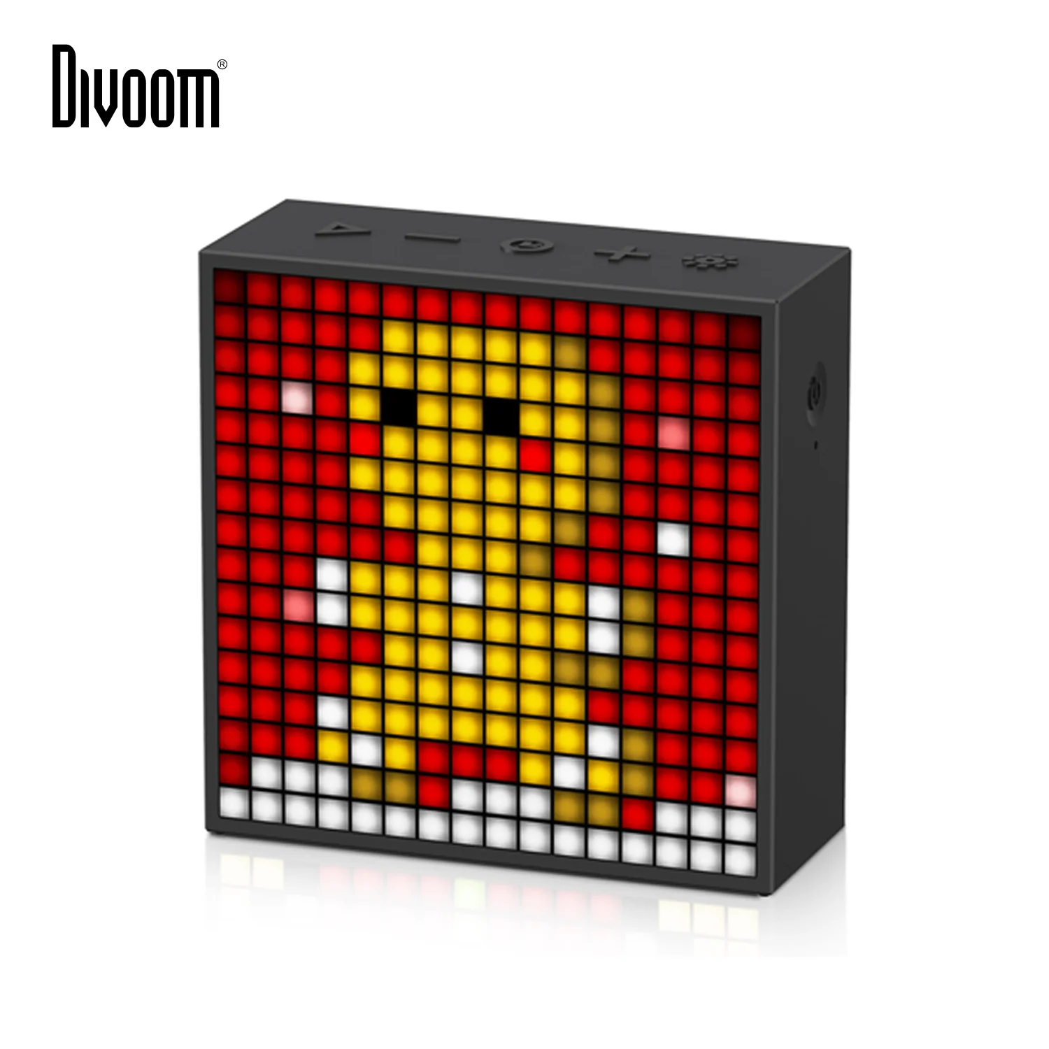 Divoom Timebox Evo Bluetooth Portable Speaker with Clock Alarm Programmable LED Display for Pixel Art Creation Unique Gift