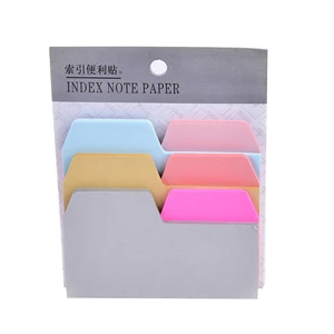 6 Colors Notebook Note Index Paper Card Sticker Cute Sticky Note memo Memo Pad For School & Office Supplies Stationery