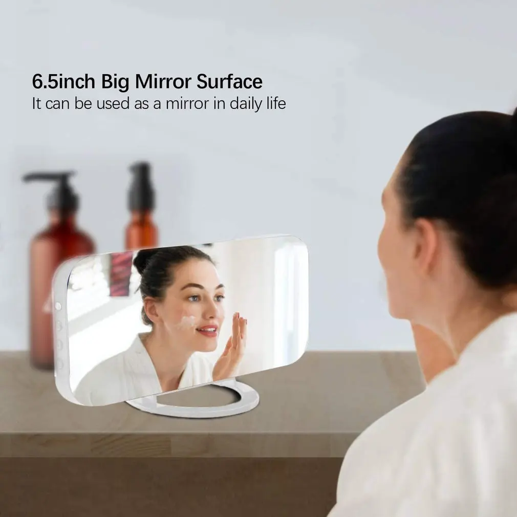 

Multifunctional Creative LED Mirror Clock Makeup Mirror Digital Alarm Clock Simple Desktop Electronic Desk Clock