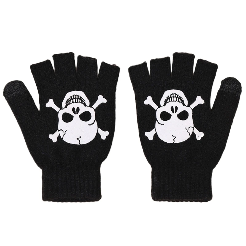 

Перчатки с закрытыми пальцами, зимние эластичные перчатки для набора текста, варежки для женщин и девочек-подростков