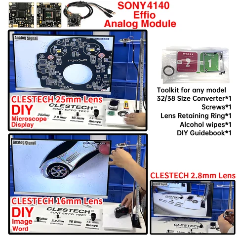 Clestech CCTV камера модуль Sony Effio 4140