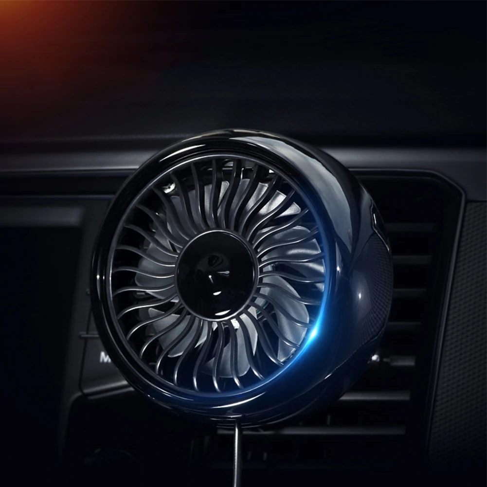 Автомобильный вентилятор с питанием от USB охлаждающий циркуляционный 3 скорости