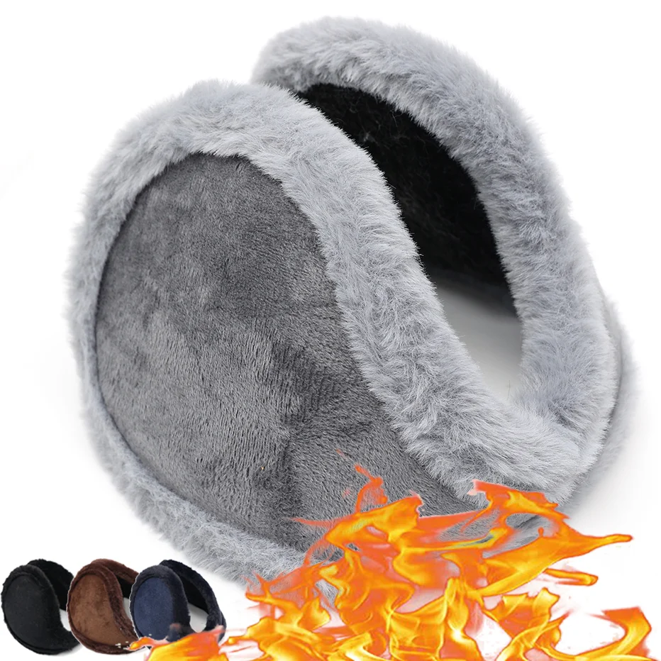 

2022 Unisex Warm Fur Earmuffs for Men Women Velvet Ear Muffs Winter Thicken Ear Cover Outdoor Cycling Ski Plush Ear Protector