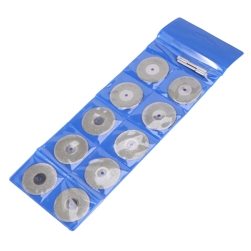 

New-10Pcs Accessories 35Mm Diamond Cutting Disc For Metal Grinding Wheel Disc Mini Circular Saw For Drill Rotary Tool
