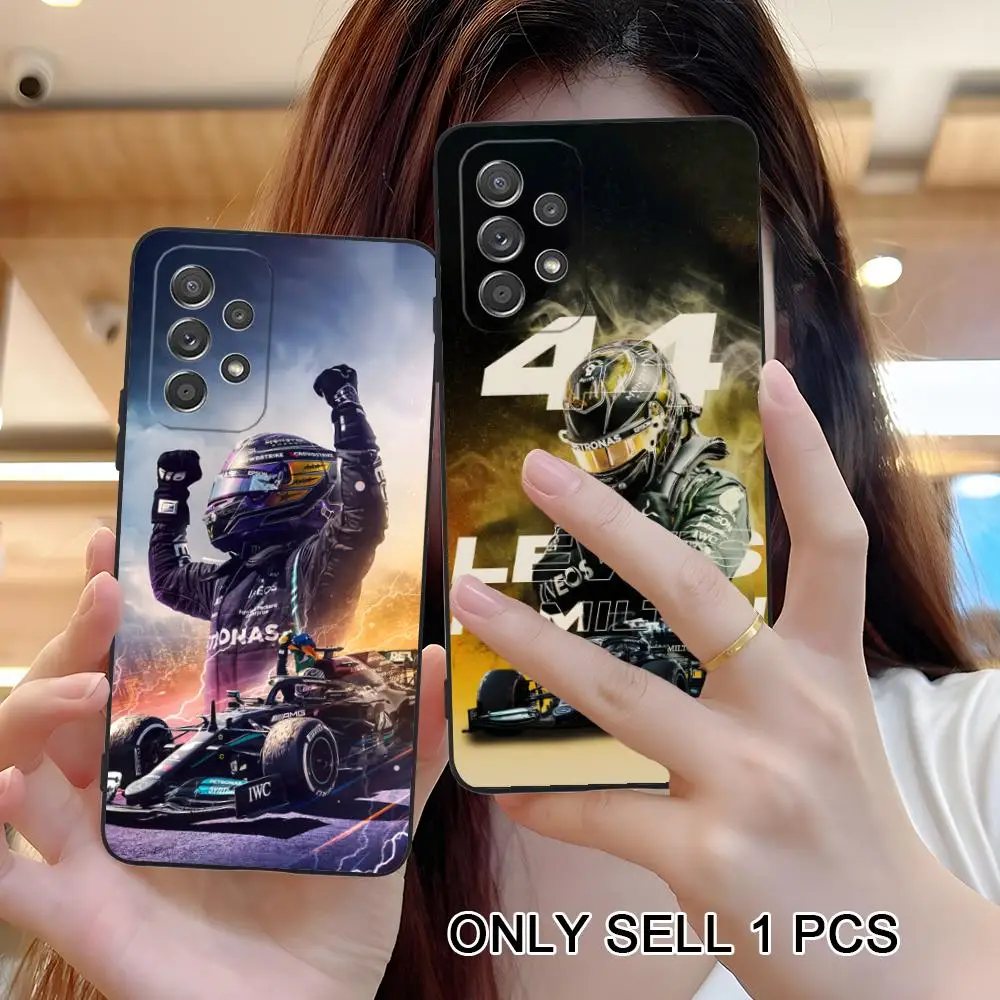 Фото Чехол для телефона Lewis Hamilton для Samsung Galaxy A26 25 24 23 22 21 17 16 15 14 13 12 11 5G, мягкий противоударный чехол из ТПУ №1
