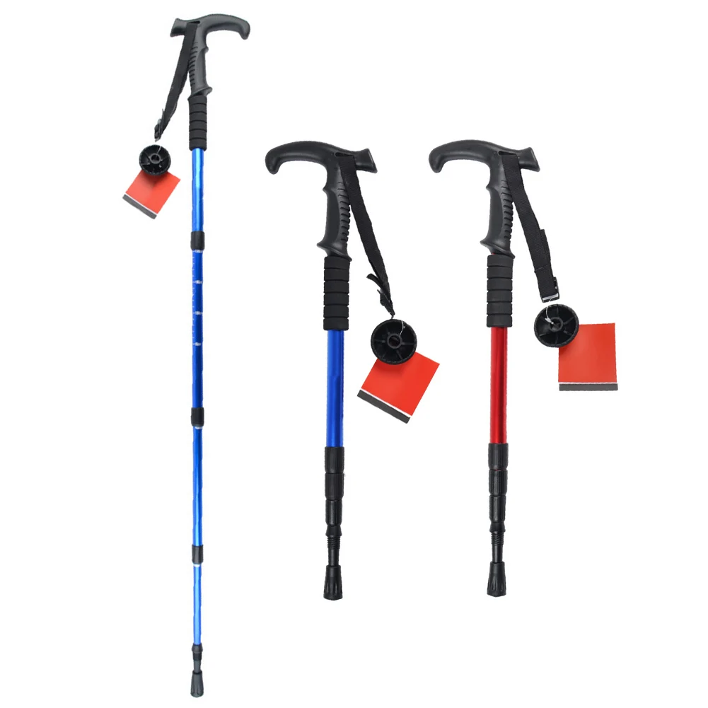 

Telescop Crutch Walking Stick Hiking Hike Trekking Pole Shock Stick Non Slip Arm Rest Seniors Disabled Trekking Hiking Parts