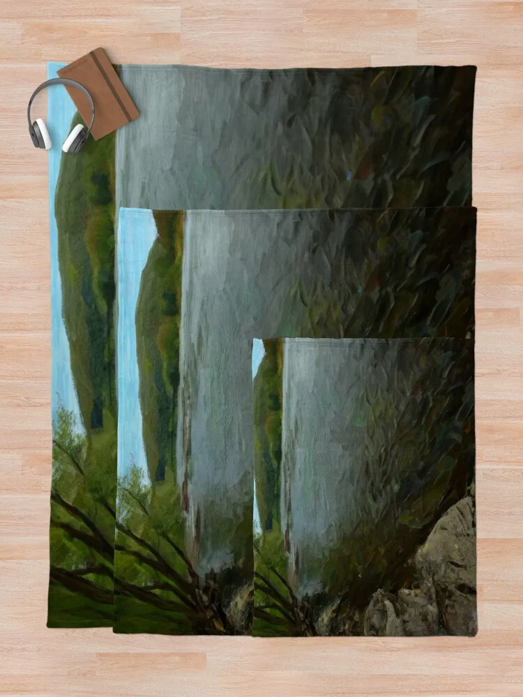 Лето на Descac River at Harpers Ferry - Одеяло с маслом Постельное белье Декоративные одеяла