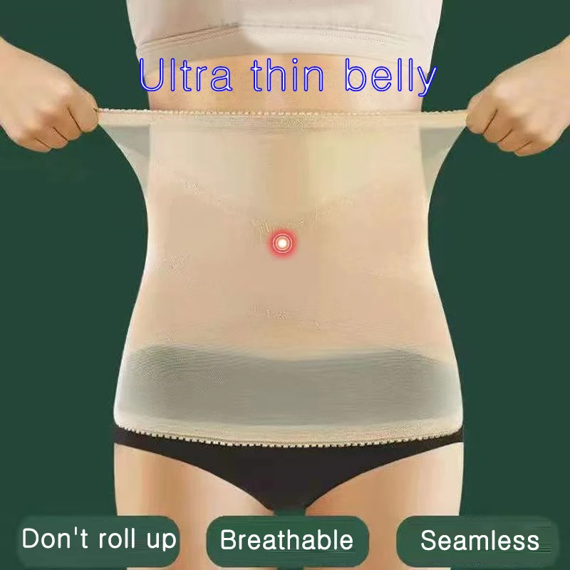 

Female Reduction Body Slimming Shaper Breathable Waist Summer Postpartum Strong Non-curling Ultra-thin Belt Selly Seamless Belly