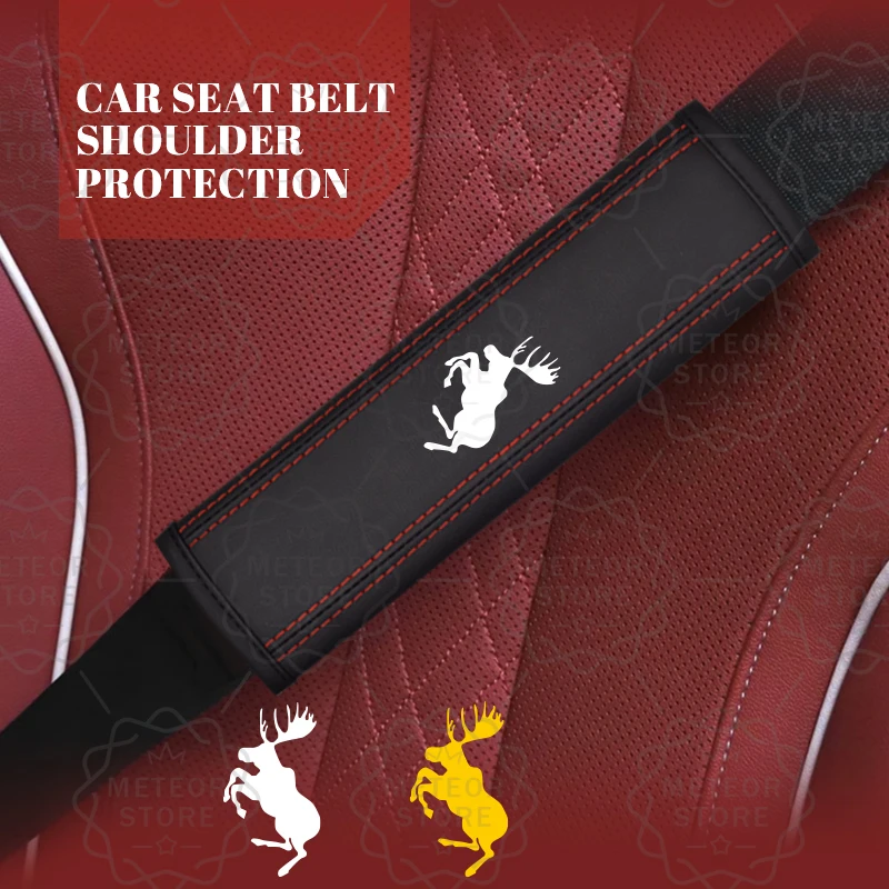 2 шт. кожаный чехол для ремня безопасности Volvo B5 B4 C30 XC40 XC60 XC90 V40 V50 V60 V90 AWD