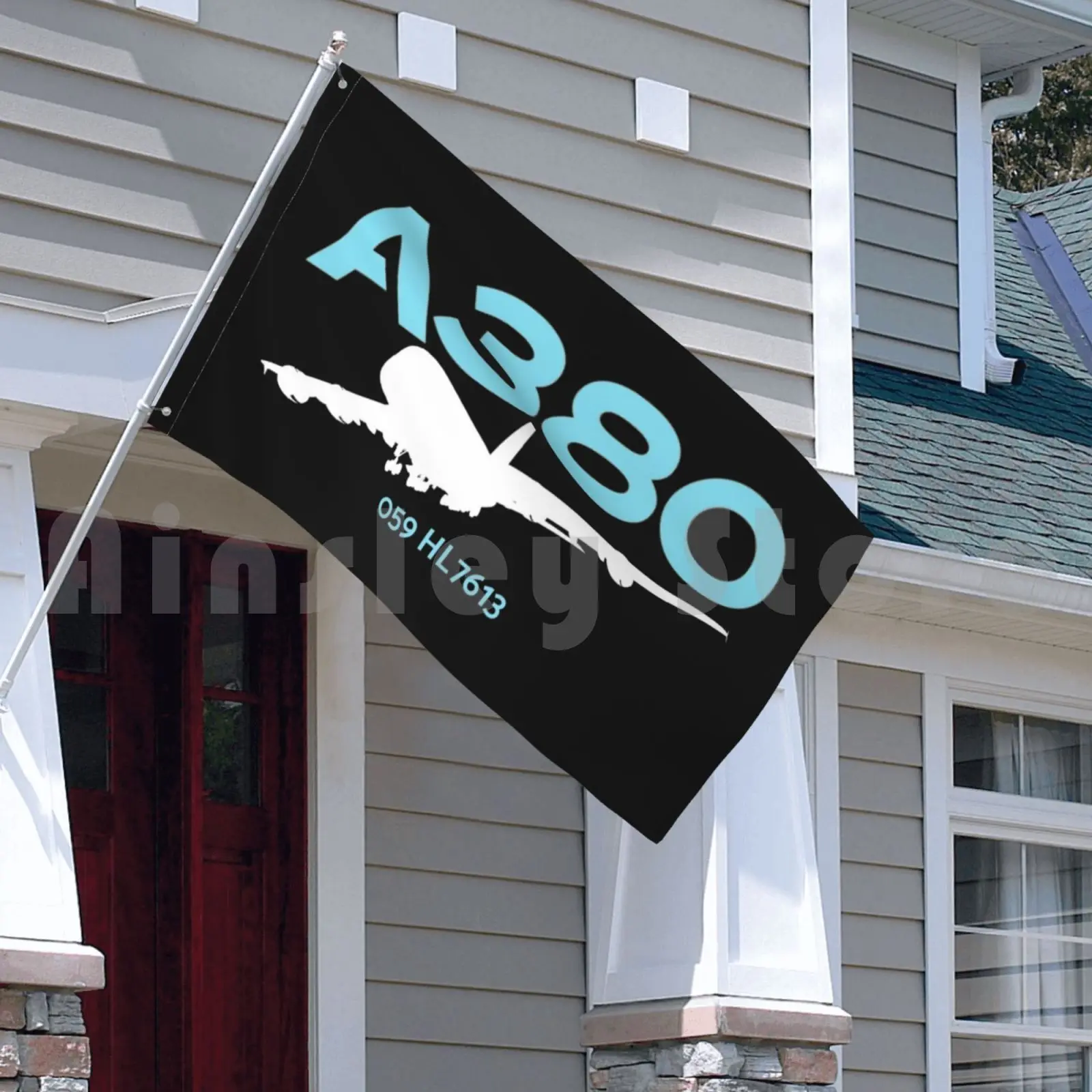 Внешний декоративный Автомобильный флаг из сеула арбус A380 059 Hl7613 (белый) аэробус Ke