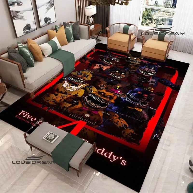 Ковер F-Five Nights at F-Freddy's с принтом ковер для гостиной и спальни нескользящий