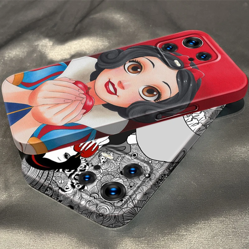 

-Disney Snow White Princess Phone Case For Xiaomi Mi 13 12 12S 12T 11 11i 10T 10 9 Ultra Pro Lite 5G Feilin Film Hard Cover