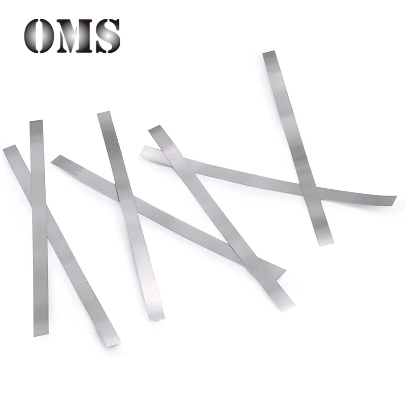 

50pcs 0.1x4x45/65/100mm Mobile Power Connection Nickel Plated Strip 18650 Battery Welding Nickel Plated Steel Sheet