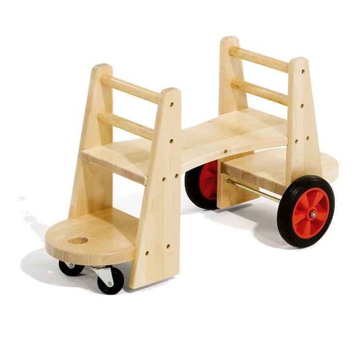 

Montessori Outdoor Balsa Wood Toys Cart Car Kids Outdoor Trolley