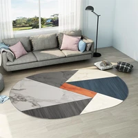 nordic oval carpet geometr icirregular rug large area carpet for living room bedroom bedside mat bathroom anti slip doormat