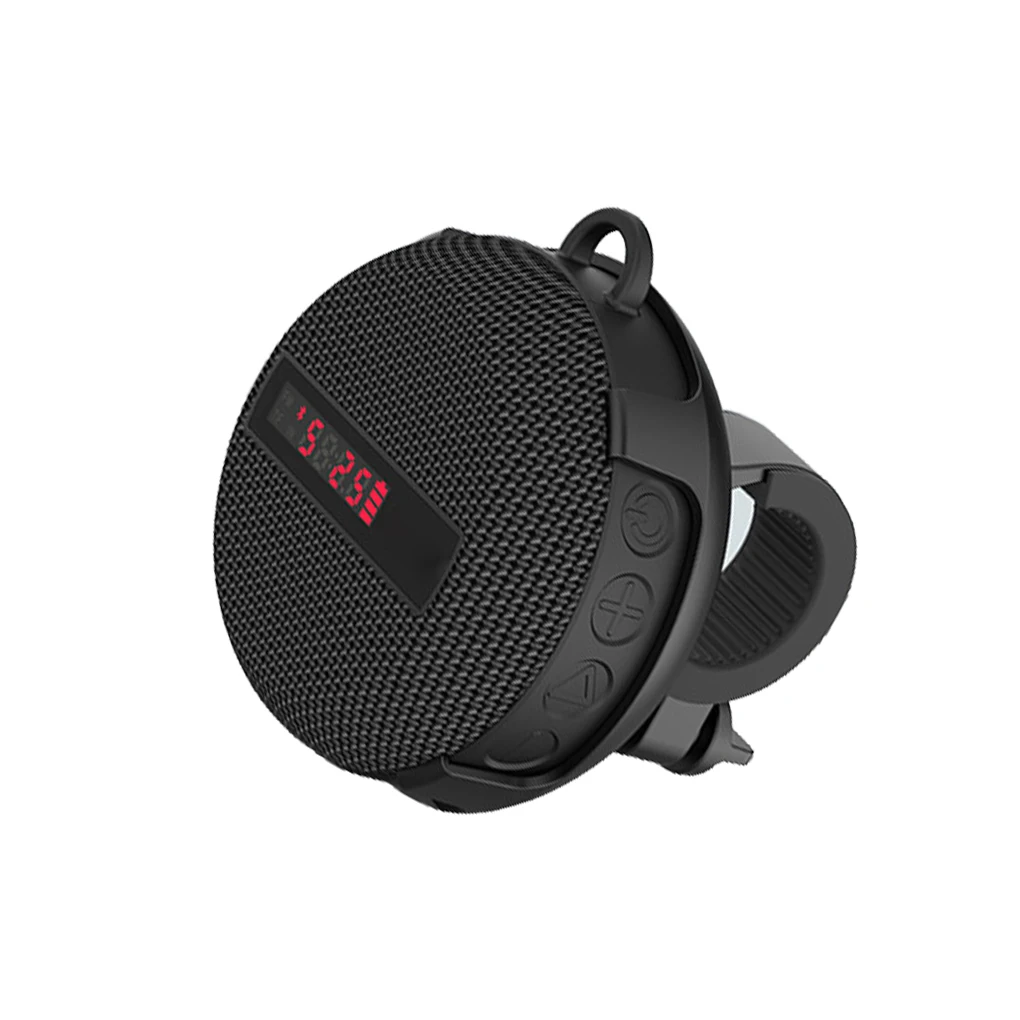 

Беспроводной динамик 5 0 для велосипеда, Портативный громкой связи, пыленепроницаемый стерео звук, отображение времени и скорости, уличная музыка