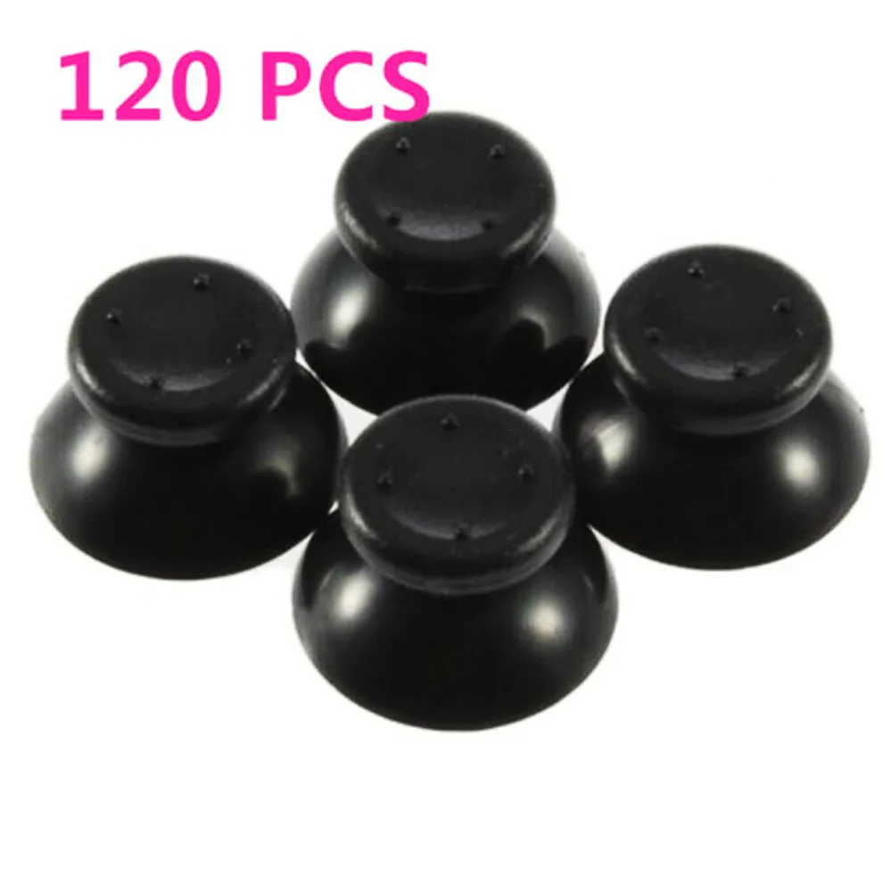 

120PCS Black Game Rubber Thumbstick Button Joystick Cap for XBox 360 Controller
