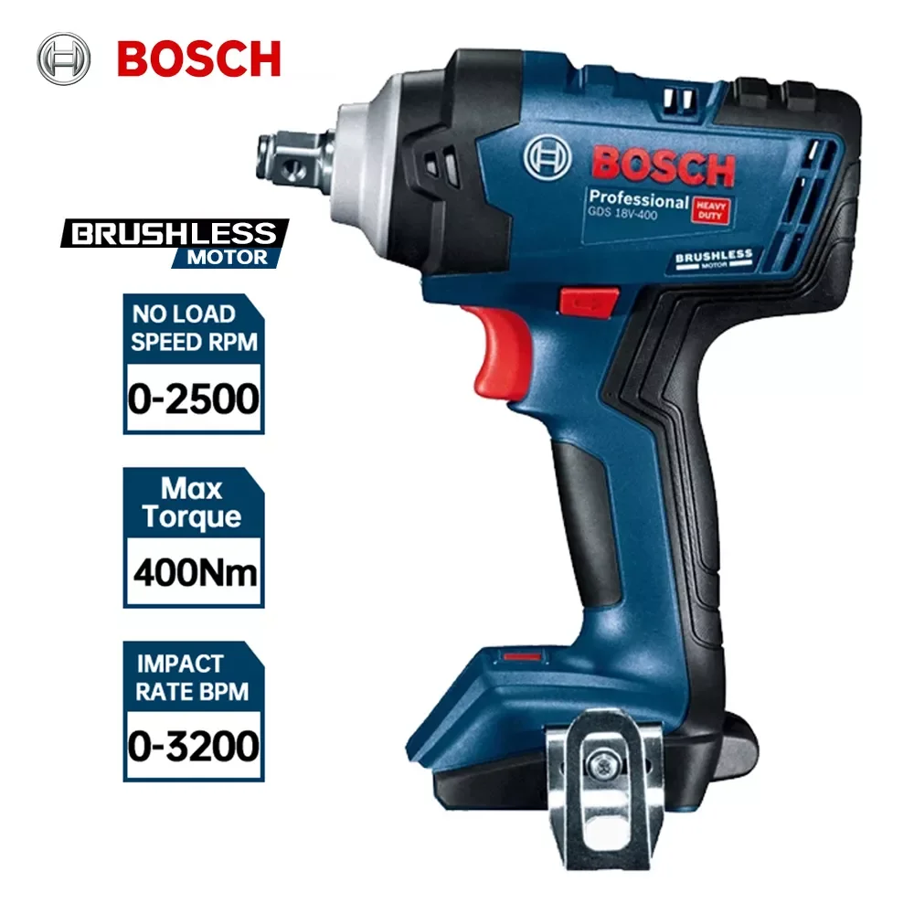 

Гайковерт ударный Bosch GDS, 18 в, 18 в, 400 Н · м