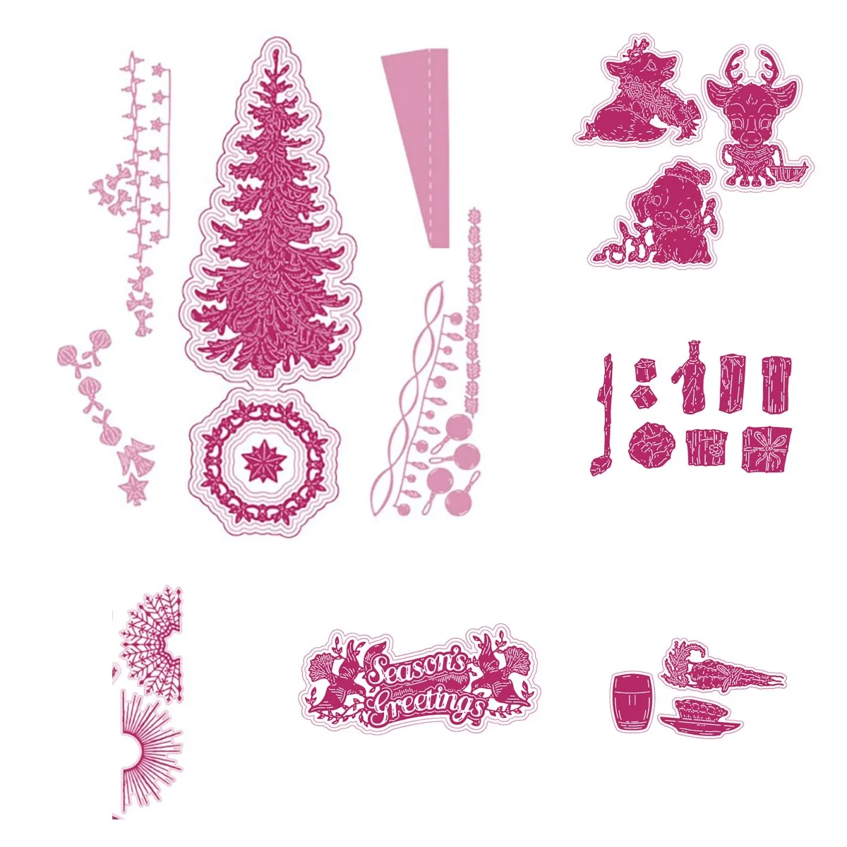

Exquisite Christmas Tree Series Metal Cutting Die DIY Molds Scrapbooking Paper Making Cuts Crafts Template Handmade Decoration