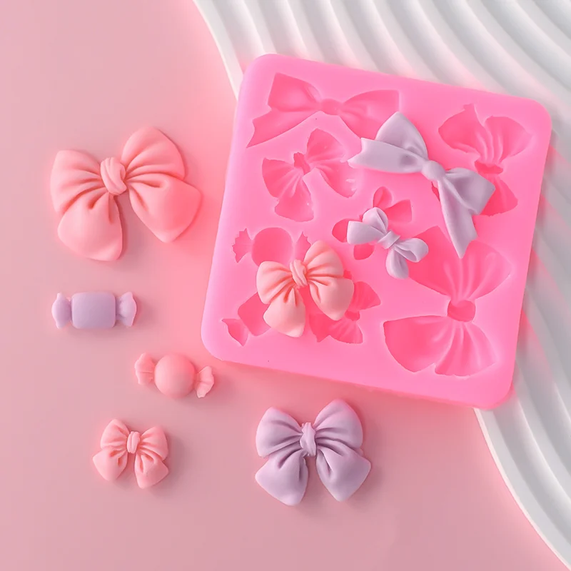 

Cakelove Candy Mini Bowknot Silicone Fondant Molds Bowknot Candy Chocolate DIY Baked Homemade Cake Cupcake Decoration Accessorie