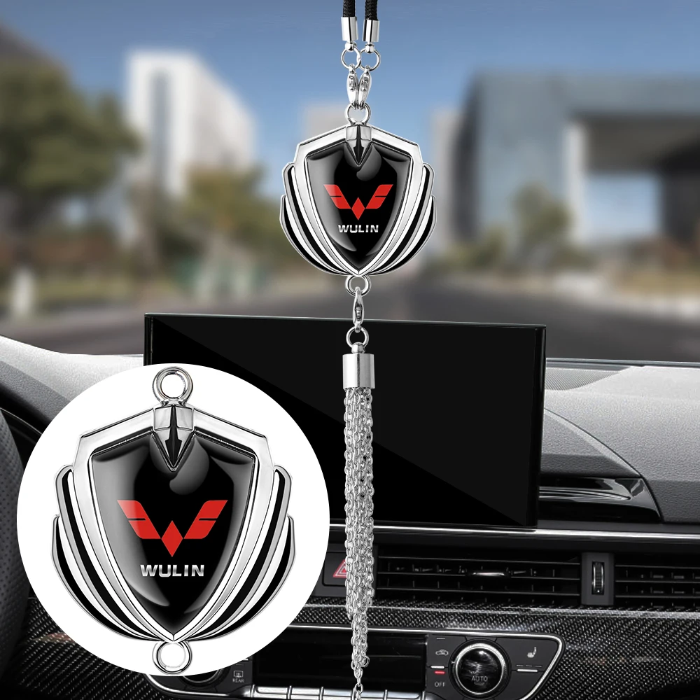 

New Auto Interior Rearview Mirror Pendants for WULING Badge LOGO Emblem Car Stlying Decoratoin Accessories