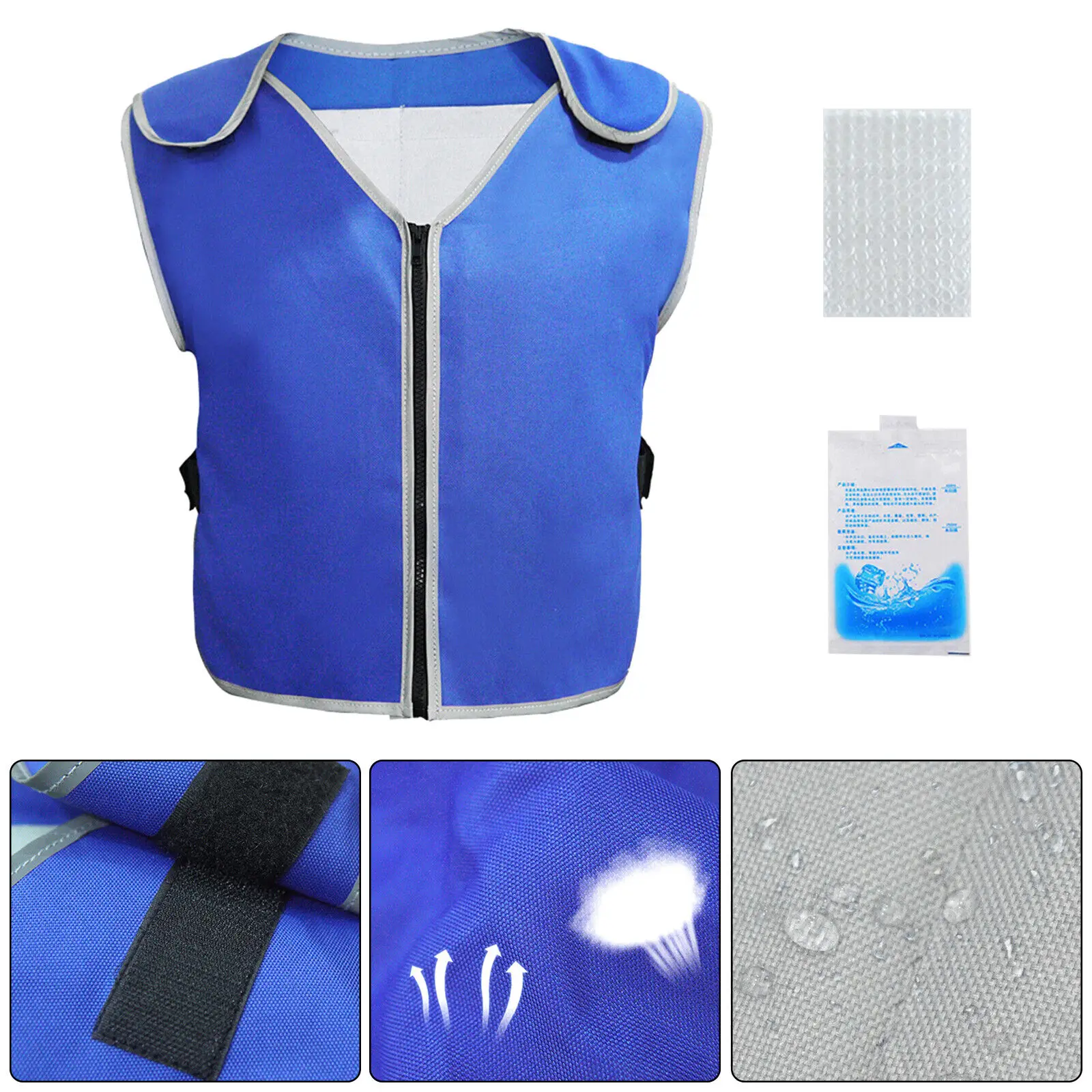 

Уличный охлаждающий жилет для льда, летняя крутая жилетка для льда, термостойкий охлаждающий жилет для льда для мужчин, для рыбалки, велоспорта