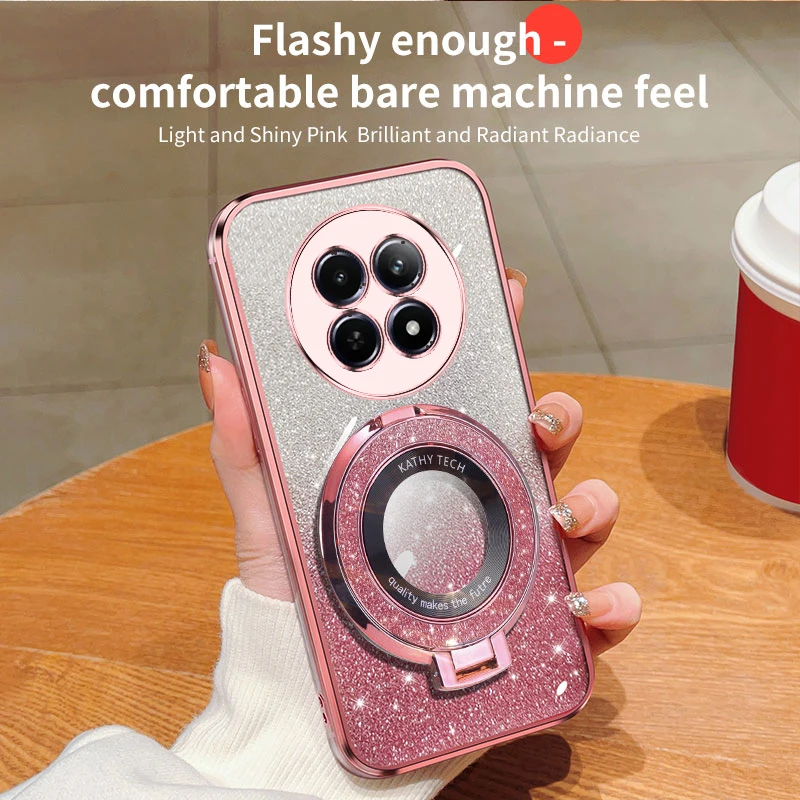 Роскошный мягкий блестящий чехол для Realme 12 12Pro Realme12Pro + Plus силиконовый креативный